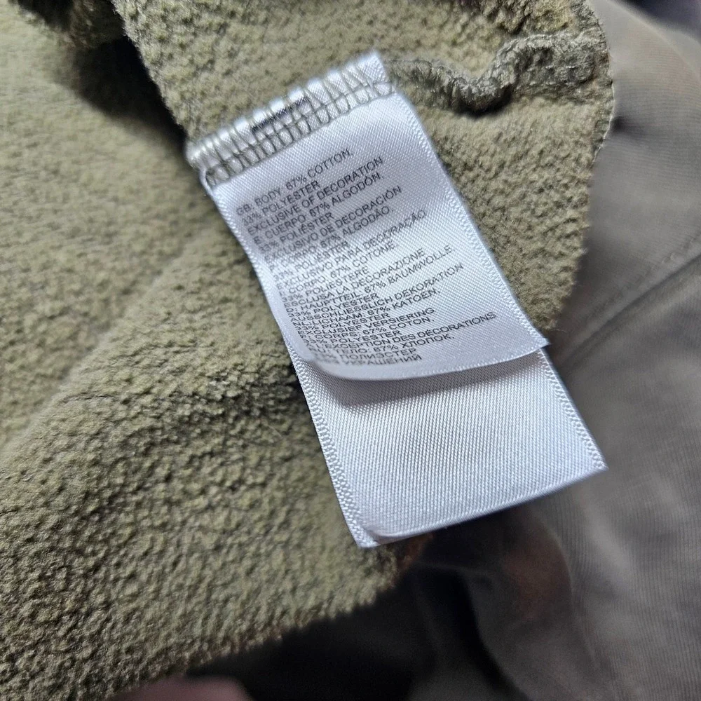 The North Face Mens Half Dome Pullover Hoodie Olive Green Men's Large Sweatshirt